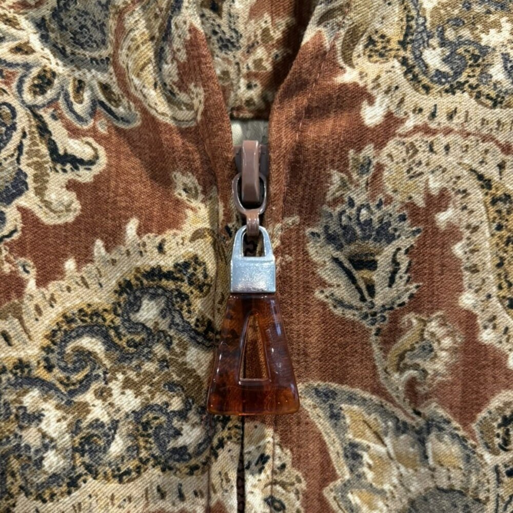 Coldwater Creek Boho Paisley Tapestry Jacketโ | Size L Boho Fallcore Cottagecore - Picture 4 of 4